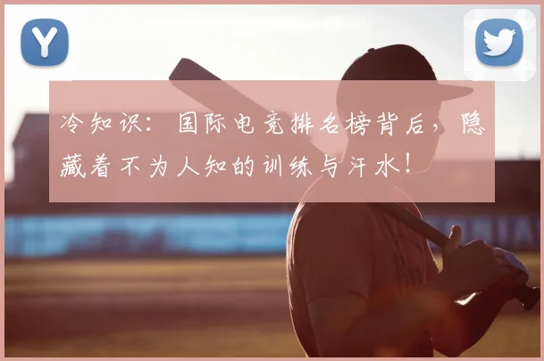 冷知识:国际电竞排名榜背后,隐藏着不为人知的训练与汗水!