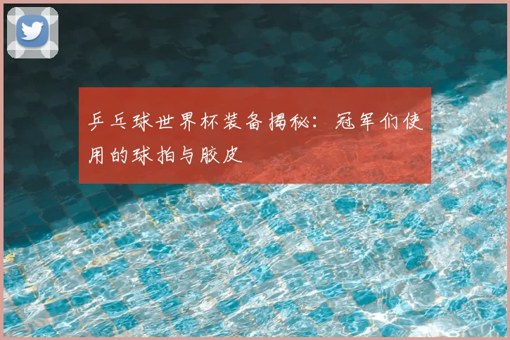 乒乓球世界杯装备揭秘：冠军们使用的球拍与胶皮