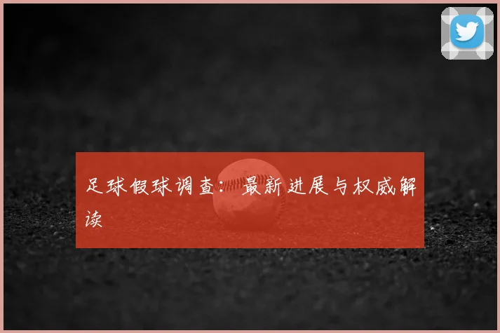 足球假球调查：最新进展与权威解读